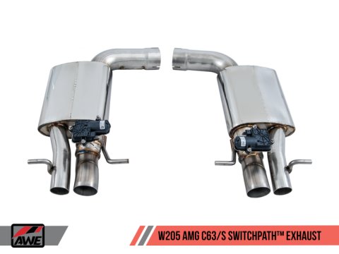 AWE Tuning Mercedes-Benz W205 AMG C63/S Coupe SwitchPath Exhaust System - for DPE Cars thumbnail 4