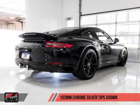 AWE Tuning Porsche 911 (991.2) Carrera / S SwitchPath Exhaust for PSE Cars - Chrome Silver Tips thumbnail 8
