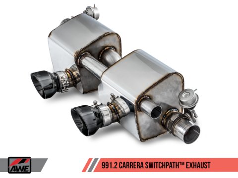 AWE Tuning Porsche 911 (991.2) Carrera / S SwitchPath Exhaust for PSE Cars - Diamond Black Tips thumbnail 3