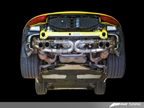 AWE Tuning Porsche 991 SwitchPath Exhaust for PSE Cars Chrome Silver Tips thumbnail 6