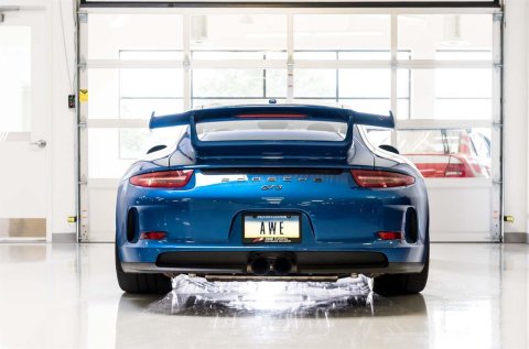 AWE Tuning Porsche 991 GT3 / RS SwitchPath Exhaust - Diamond Black Tips thumbnail 1