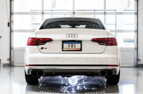 AWE Tuning Audi B9 S4 SwitchPath Exhaust - Non-Resonated (Black 102mm Tips) thumbnail 7