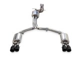 AWE Tuning Audi C7.5 A7 3.0T Touring Edition Exhaust - Quad Outlet Diamond Black Tips thumbnail 1