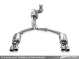 AWE Tuning Audi C7.5 A7 3.0T Touring Edition Exhaust - Quad Outlet Diamond Black Tips thumbnail 4