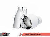 AWE Tuning Audi 8R Q5 2.0T Touring Edition Exhaust - Polished Silver Tips thumbnail 3