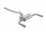AWE Tuning Audi 8V A3 Touring Edition Exhaust - Dual Outlet Chrome Silver 90 mm Tips thumbnail 2