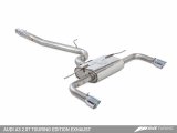 AWE Tuning Audi 8V A3 Touring Edition Exhaust - Dual Outlet Diamond Black 90 mm Tips thumbnail 2