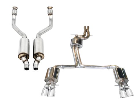 AWE Tuning Audi B8 / B8.5 S5 Cabrio Touring Edition Exhaust - Resonated - Chrome Silver Tips thumbnail 6