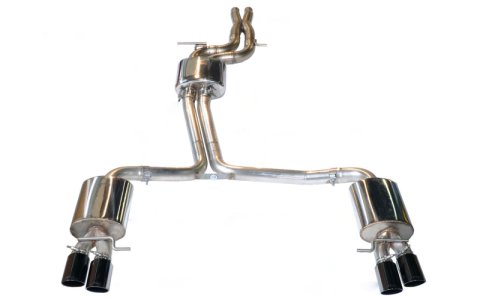 AWE Tuning Audi B8 / B8.5 S5 Cabrio Touring Edition Exhaust - Resonated - Chrome Silver Tips thumbnail 8