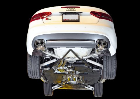 AWE Tuning Audi B8 / B8.5 S5 Cabrio Touring Edition Exhaust - Resonated - Chrome Silver Tips thumbnail 9