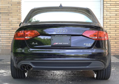 AWE Tuning Audi B8 A4 Touring Edition Exhaust - Single Side Diamond Black Tips thumbnail 9