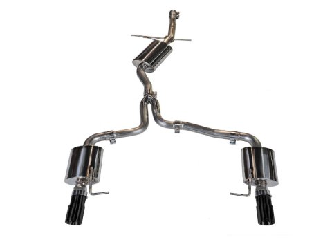 AWE Tuning Audi B8 A5 2.0T Touring Edition Exhaust - Dual Outlet Diamond Black Tips thumbnail 3