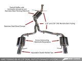 AWE Tuning Audi B8 A5 2.0T Touring Edition Exhaust - Dual Outlet Polished Silver Tips thumbnail 5