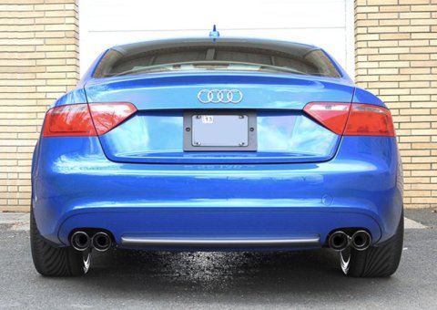 AWE Tuning Audi B8 A5 2.0T Touring Edition Exhaust - Quad Outlet Diamond Black Tips thumbnail 7