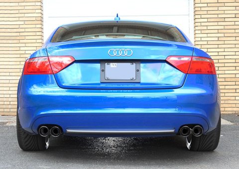 AWE Tuning Audi B8 A5 2.0T Touring Edition Exhaust - Quad Outlet Diamond Black Tips thumbnail 8