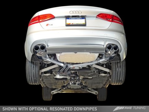 AWE Tuning Audi B8.5 S4 3.0T Touring Edition Exhaust System - Diamond Black Tips (102mm) thumbnail 4