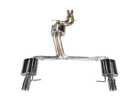 AWE Tuning Audi C7 A6 3.0T Touring Edition Exhaust - Dual Outlet Chrome Silver Tips thumbnail 6