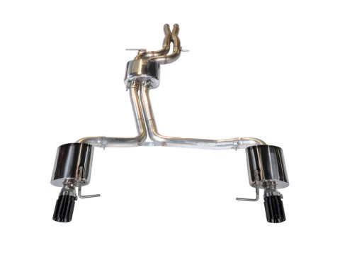 AWE Tuning Audi C7 A6 3.0T Touring Edition Exhaust - Dual Outlet Diamond Black Tips thumbnail 6