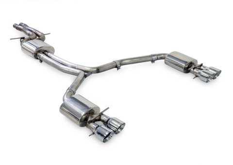 AWE Tuning Audi C7.5 A6 3.0T Touring Edition Exhaust - Quad Outlet Chrome Silver Tips thumbnail 6