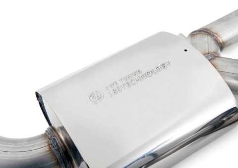 AWE Tuning Audi C7.5 A6 3.0T Touring Edition Exhaust - Quad Outlet Diamond Black Tips thumbnail 8