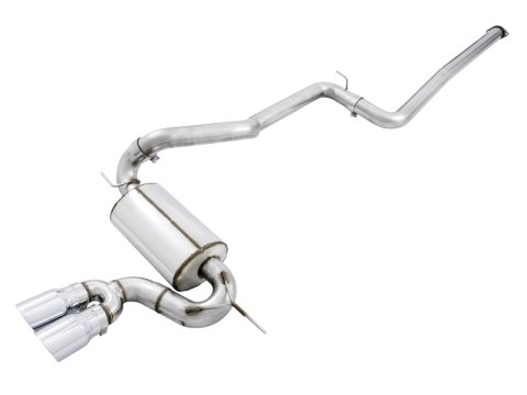 AWE Tuning Ford Focus ST Touring Edition Cat-Back Exhaust - Non-Resonated - Chrome Silver Tips thumbnail 5
