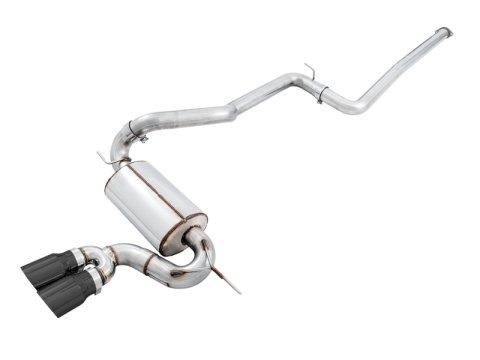 AWE Tuning Ford Focus ST Touring Edition Cat-Back Exhaust - Non-Resonated - Diamond Black Tips thumbnail 3