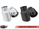 AWE Tuning Ford Focus ST Touring Edition Cat-Back Exhaust - Resonated - Chrome Silver Tips thumbnail 2