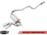 AWE Tuning Ford Focus ST Touring Edition Cat-Back Exhaust - Resonated - Diamond Black Tips thumbnail 3