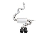 AWE Tuning Ford Focus ST Touring Edition Cat-Back Exhaust - Resonated - Diamond Black Tips thumbnail 8