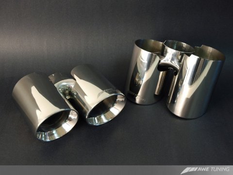 AWE Tuning Porsche Panamera S/4S Touring Edition Exhaust System - Polished Silver Tips thumbnail 8