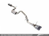 AWE Tuning VW MK7 Golf SportWagen Touring Edition Exhaust w/Diamond Black Tips (90mm) thumbnail 6
