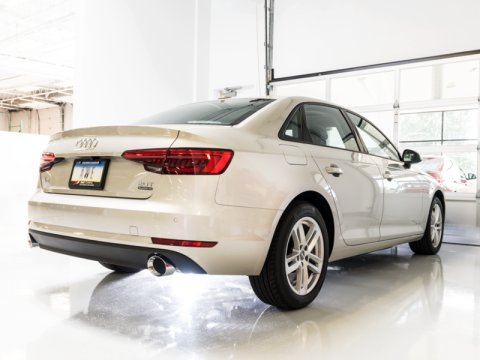 AWE Tuning Audi B9 A4 Touring Edition Exhaust Dual Outlet - Chrome Silver Tips (Includes DP) thumbnail 9