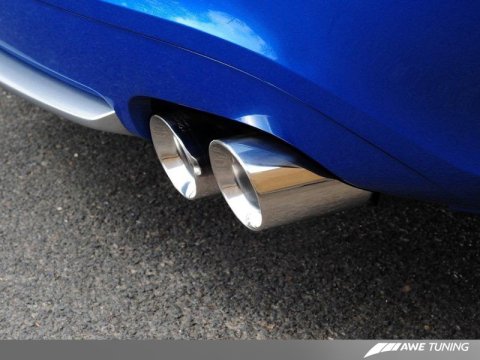 AWE Tuning Audi B8 S5 4.2L Touring Edition Exhaust System - Polished Silver Tips thumbnail 2