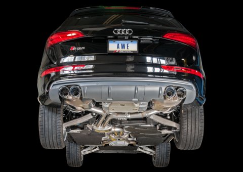 AWE Tuning Audi 8R SQ5 Touring Edition Exhaust - Quad Outlet Chrome Silver Tips thumbnail 5