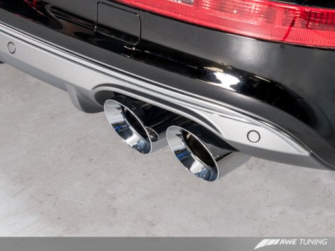 AWE Tuning Audi 8R SQ5 Touring Edition Exhaust - Quad Outlet Chrome Silver Tips thumbnail 9
