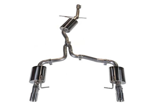AWE Tuning Audi B8 A4 Touring Edition Exhaust - Dual Outlet Polished Silver Tips thumbnail 2