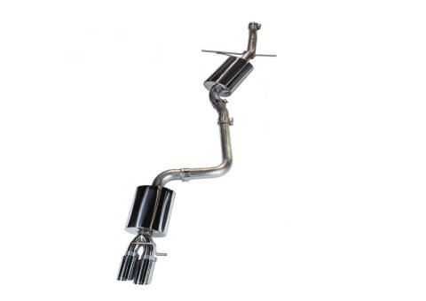AWE Tuning Audi B8 A5 2.0T Touring Edition Single Outlet Exhaust - Polished Silver Tips thumbnail 5