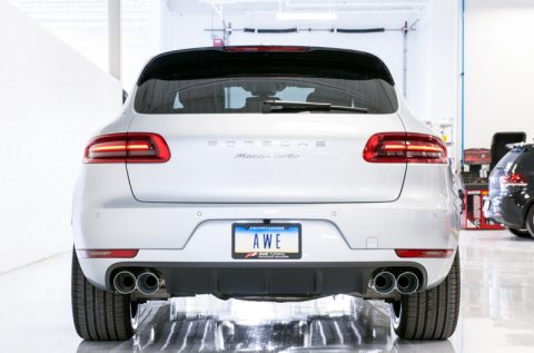 AWE Tuning Porsche Macan Touring Edition Exhaust System - Chrome Silver 102mm Tips thumbnail 9