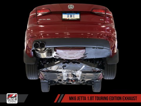 AWE Tuning Mk6 GLI 2.0T - Mk6 Jetta 1.8T Touring Edition Exhaust - Diamond Black Tips thumbnail 6