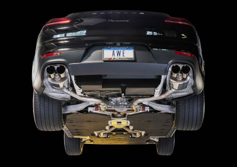AWE Tuning Panamera 2/4 Touring Edition Exhaust (2011-2013) - w/Chrome Silver Tips thumbnail 1