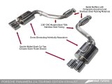 AWE Tuning Panamera 2/4 Touring Edition Exhaust (2011-2013) - w/Chrome Silver Tips thumbnail 5