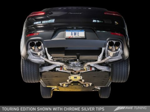 AWE Tuning Panamera 2/4 Touring Edition Exhaust (2014+) - w/Chrome Silver Tips thumbnail 4