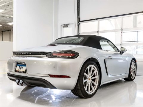 AWE Tuning Porsche 718 Boxster / Cayman Touring Edition Exhaust - Chrome Silver Tips thumbnail 4