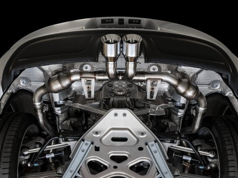 AWE Tuning Porsche 718 Boxster / Cayman Touring Edition Exhaust - Chrome Silver Tips thumbnail 7