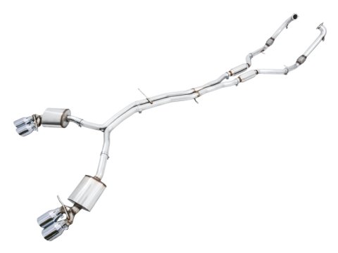 AWE Tuning Audi B9 S4 Touring Edition Exhaust - Non-Resonated (Silver 102mm Tips) thumbnail 5