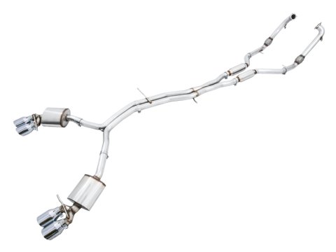 AWE Tuning Audi B9 S4 Touring Edition Exhaust - Non-Resonated (Silver 102mm Tips) thumbnail 6