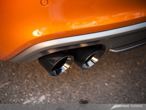 AWE Tuning Audi B8.5 S5 3.0T Track Edition Exhaust - Diamond Black Tips (102mm) thumbnail 1