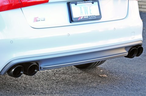 AWE Tuning Audi C7 / C7.5 S6 4.0T Track Edition Exhaust - Diamond Black Tips thumbnail 8