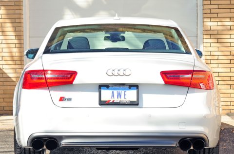 AWE Tuning Audi C7 / C7.5 S6 4.0T Track Edition Exhaust - Diamond Black Tips thumbnail 9