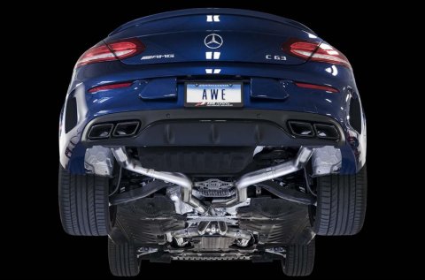 AWE Tuning Mercedes-Benz W205 AMG C63/S Sedan Track Edition Exhaust System (no tips) thumbnail 2